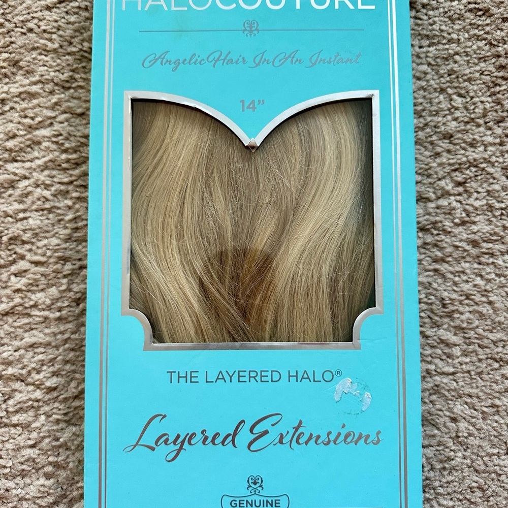 HaloCouture Layered Halo 14" Blonde Hair Extensions